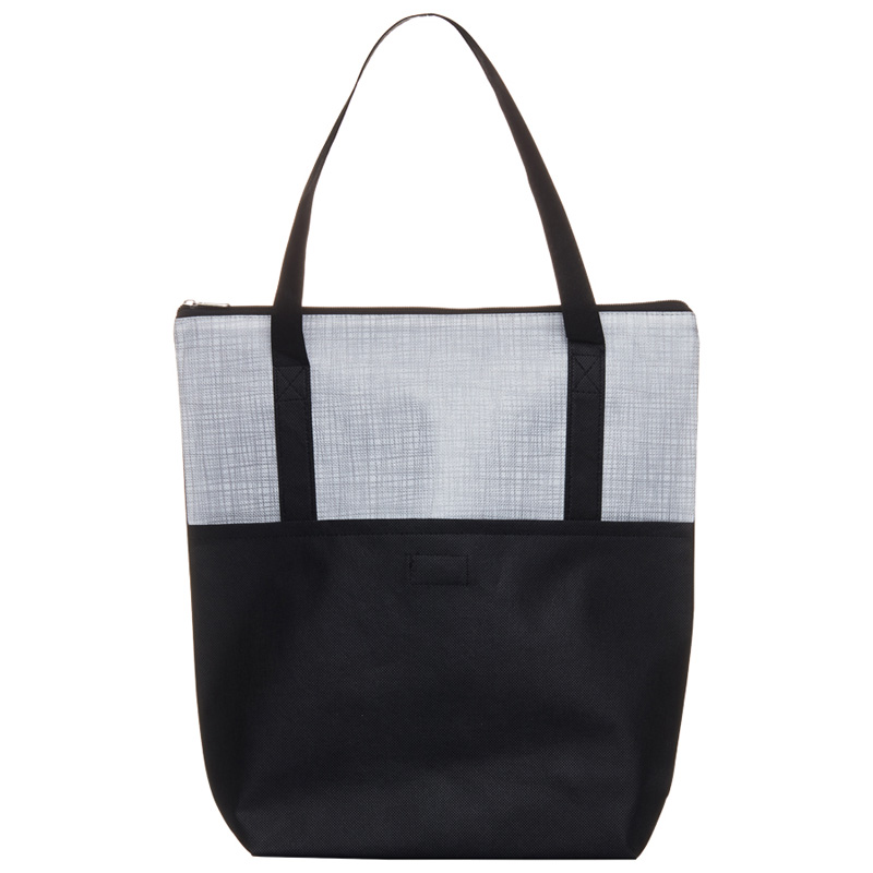 Crosshatch Tote Bag with Pocket image11